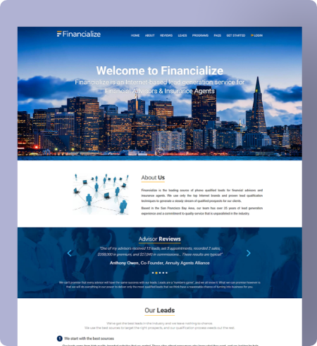 slide for Financialize project